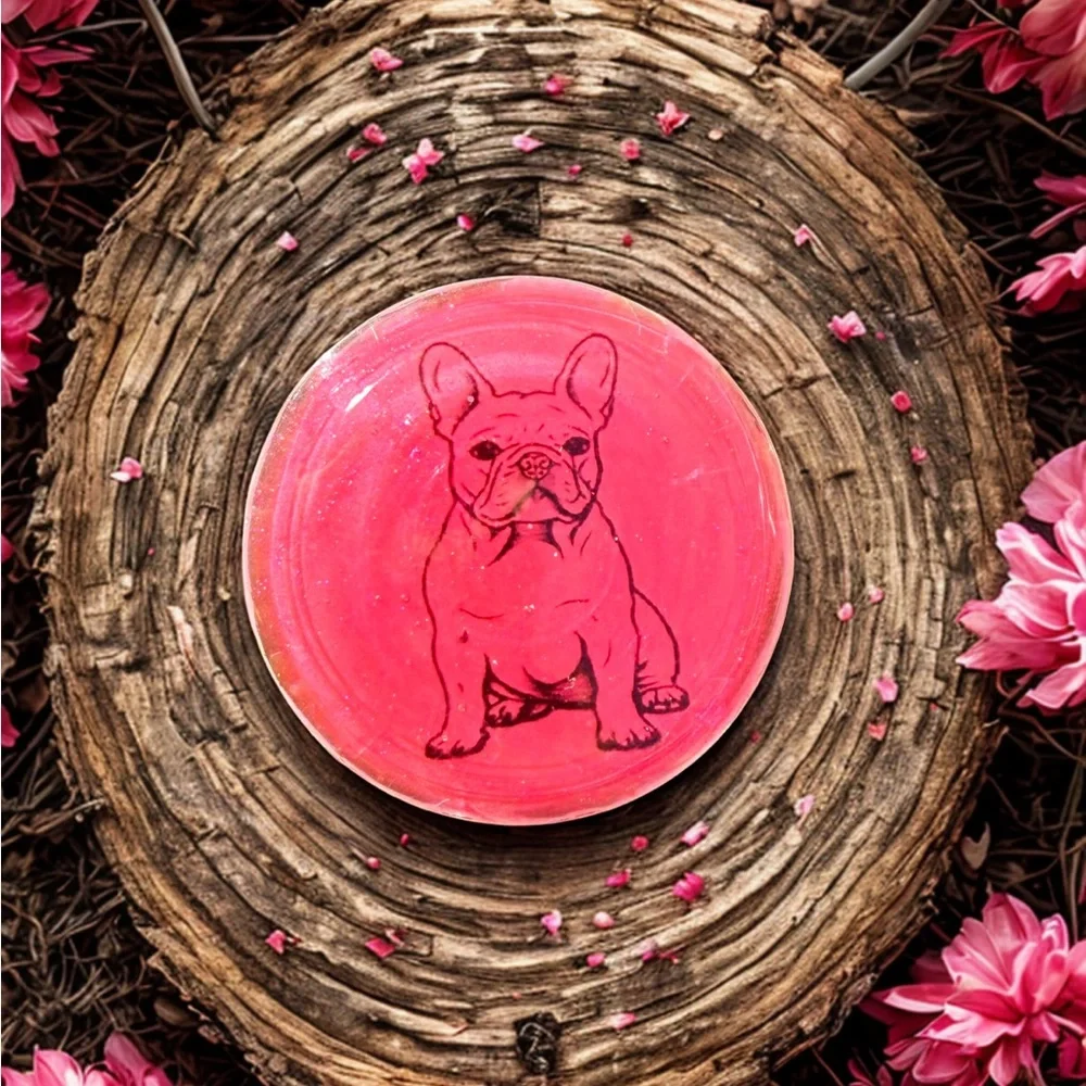 Pink French Bulldog Phone Grip